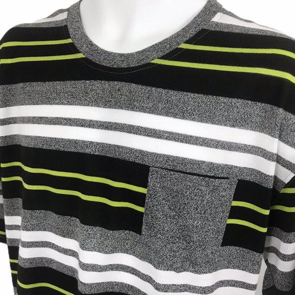 Men's Surf Ride Multicolor Striped Short Sleeve Tee Shirt  Size XL - Picture 1 of 6
